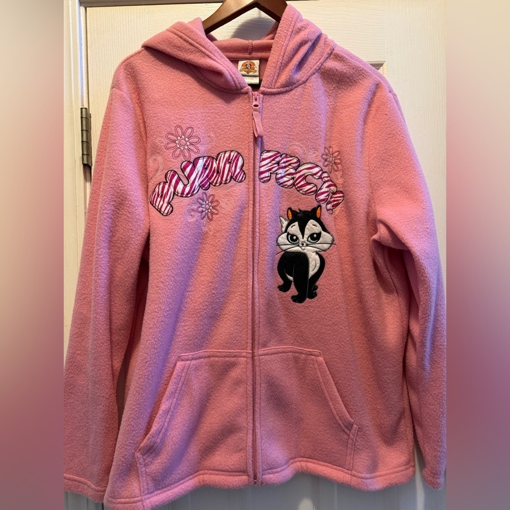 Looney Tunes Purrfect Penelope Full Zip Fleece Hoodie